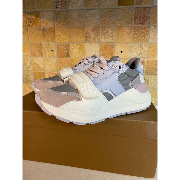 Burberry Ramsey Vintage Check‎ Low Top Sneakers Size 35.5/ 5.5 - Picture 5 of 10